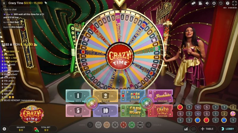 Crazy Time casino spel